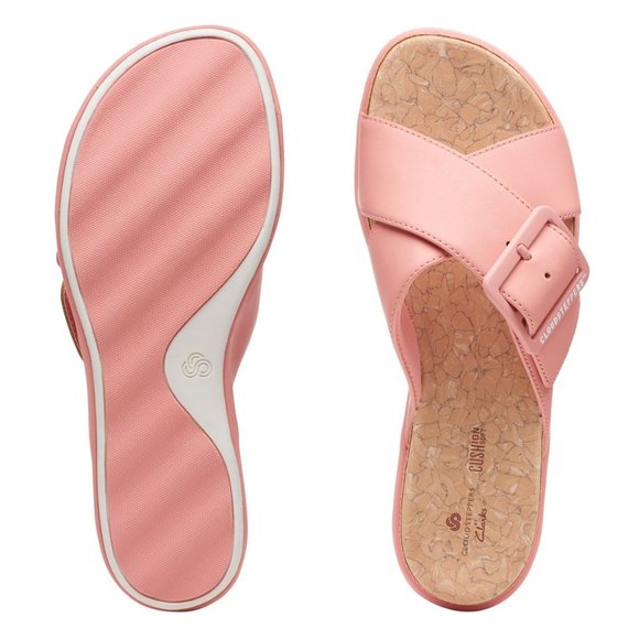 Clarks | Shoes | Clarks Step June Coral Sandals | Poshmark